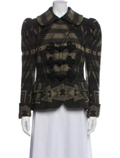 Pre-owned Ralph Lauren Vintage Wool Evening Jacket In Green