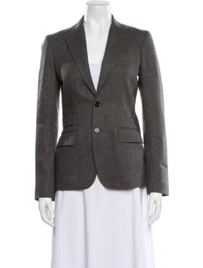 Pre-owned Ralph Lauren Virgin Wool Blazer In Gray