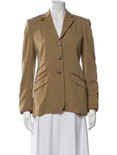 Pre-owned Ralph Lauren Virgin Wool Blazer In Neutral