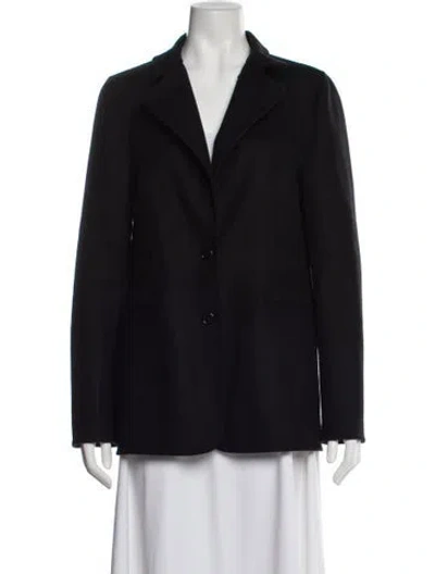 Pre-owned Ralph Lauren Virgin Wool Blazer In Purple