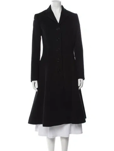 Pre-owned Ralph Lauren Virgin Wool Coat In Black