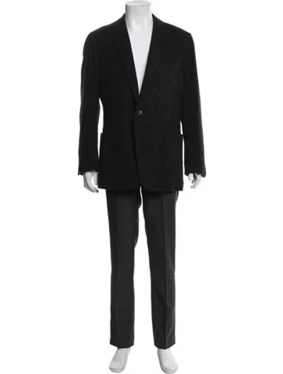 Pre-owned Ralph Lauren Virgin Wool Overcoat In Black