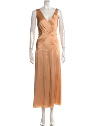 Pre-owned Ralph Lauren V-neck Jumpsuit In Neutral