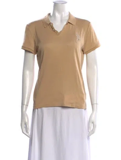 Pre-owned Ralph Lauren V-neck Short Sleeve Polo In Neutral