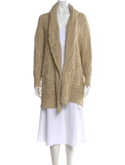 Pre-owned Ralph Lauren V-neck Sweater In Brown