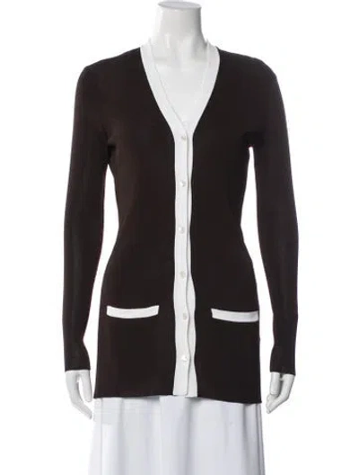 Pre-owned Ralph Lauren V-neck Sweater In Brown