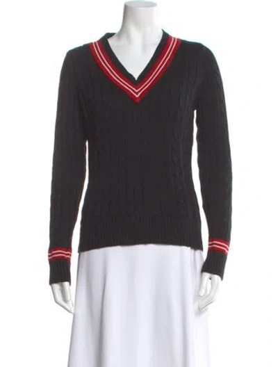 Pre-owned Ralph Lauren V-neck Sweater In Multi