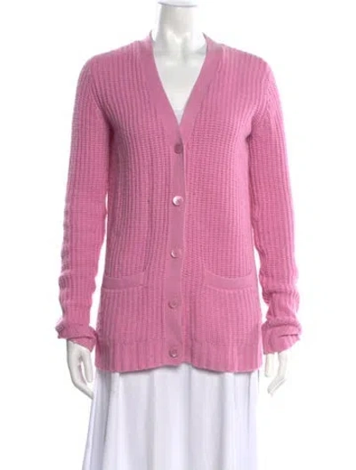 Pre-owned Ralph Lauren V-neck Sweater In Pink