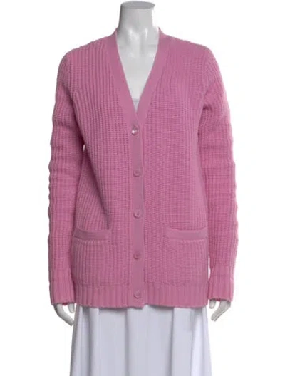 Pre-owned Ralph Lauren V-neck Sweater W/ Tags In Pink