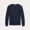 Polo Ralph Lauren Kids' Waffle-knit Cotton Long-sleeve T-shirt In Blue