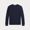Polo Ralph Lauren Kids' Waffle-knit Cotton Long-sleeve T-shirt In Blue