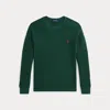 Polo Ralph Lauren Kids' Waffle-knit Cotton Long-sleeve T-shirt In Green