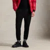 Ralph Lauren Waffle-knit Fleece Sweatpant In Black