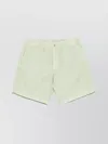 Ralph Lauren Waistband Shorts With Diagonal And Flap Pockets In Green