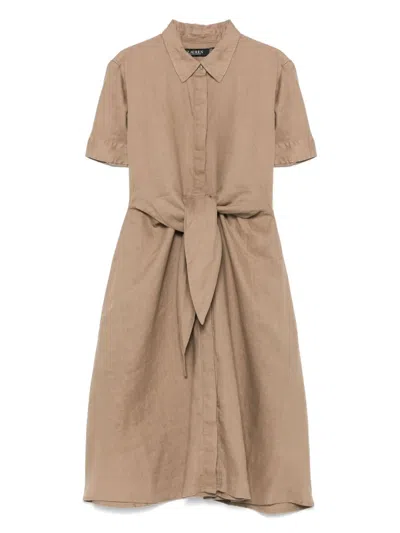 Ralph Lauren Wakana Midi Dress In Brown