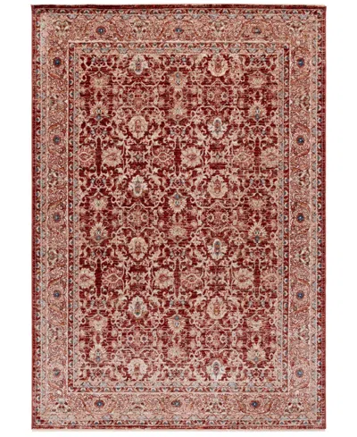 Ralph Lauren Warwick Lrl1310b 3'x5' Area Rug In Burgundy