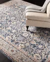 Ralph Lauren Warwick Navy Power-loomed Rug, 2' X 10' In Navy
