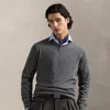 Ralph Lauren Washable Cashmere Crewneck Sweater In Gray