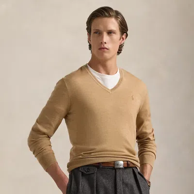 Ralph Lauren Washable Wool V-neck Sweater