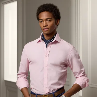 Ralph Lauren Washed End-on-end Shirt In Chalk Pink