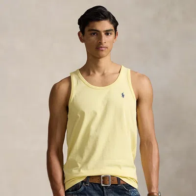 Ralph Lauren Washed Jersey Tank In Wicket Yellow