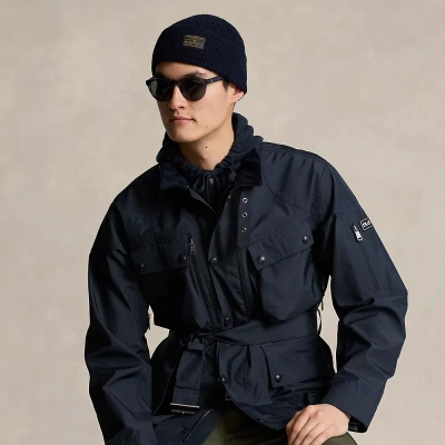 Ralph Lauren Water-repellent Jacket In Collection Navy