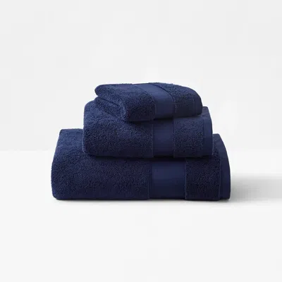 Ralph Lauren Watson Towel In Navy In Blue