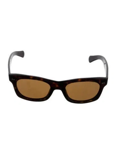 Pre-owned Ralph Lauren Wayfarer Tinted Sunglasses In Black
