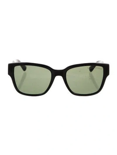 Pre-owned Ralph Lauren Wayfarer Tinted Sunglasses In Black/brown