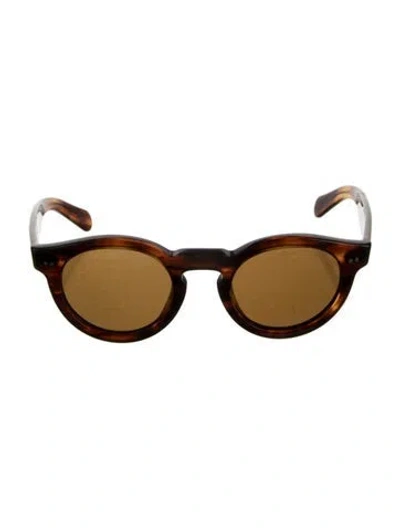 Pre-owned Ralph Lauren Wayfarer Tinted Sunglasses In Brown