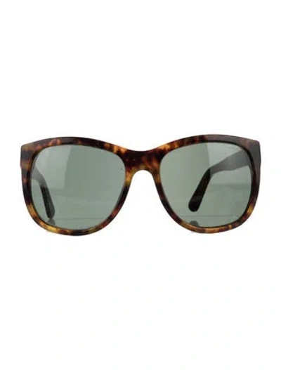 Pre-owned Ralph Lauren Wayfarer Tinted Sunglasses In Brown