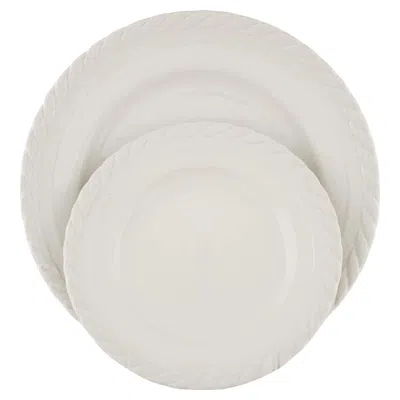 Pre-owned Ralph Lauren Wedgewood Clearwater Dinnerware ~ 4 Place Settings In Gray