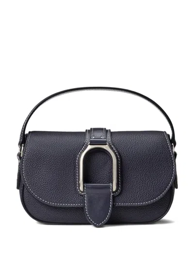 Ralph Lauren Welington Calfskin Chain Mini Bag In Blue
