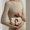 Polo Ralph Lauren Welington Calfskin Mini Chain Bag In Fawn