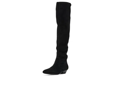 Ralph Lauren Weslee Sheep-suede Tall Boots Women's Boots Black: 6 B - Medium