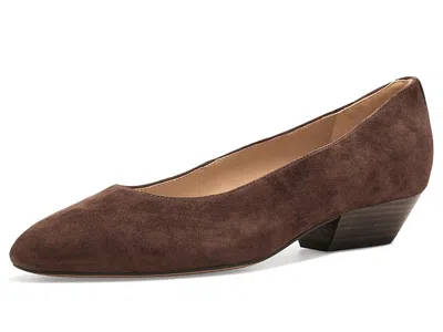 Ralph Lauren Weslee Suede Ballet Flats Women's Flat Shoes Chestnut Brown: 9 M In Black