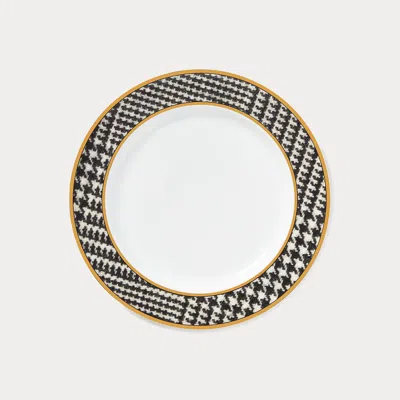 Ralph Lauren Wessex Dinner Plate In Black And White In Multi