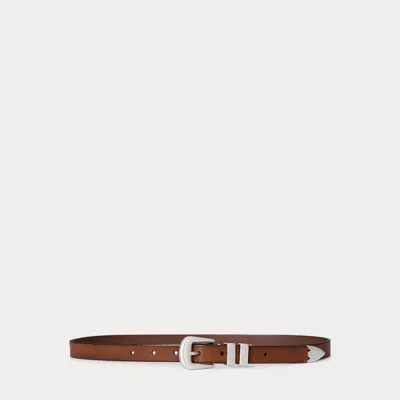 Ralph Lauren Western Distressed Leather Belt