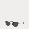 Ralph Lauren Western Rectangle Sunglasses In Black