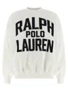 Ralph Lauren White Black Logo Sweatshirt In White