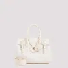 RALPH LAUREN WHITE BUTTER SUEDE CALF LEATHER RICKY 27 SMALL SATCHEL BAG