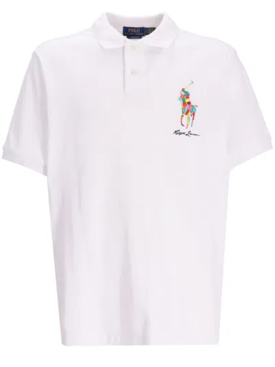 Ralph Lauren White Cotton Polo With Logo