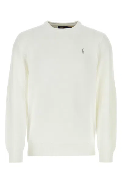 Ralph Lauren White Cotton Sweater