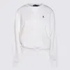 Ralph Lauren White Cotton Sweatshirt In White