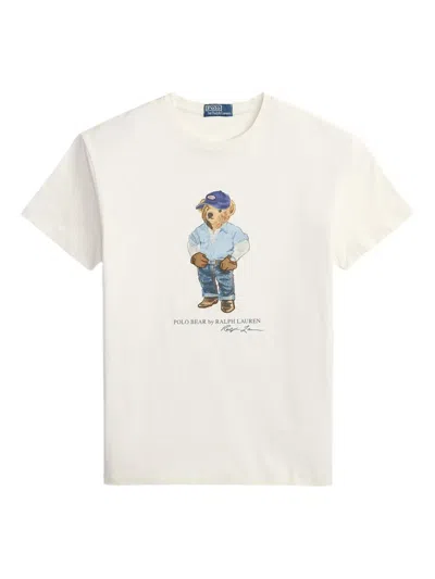 Ralph Lauren White Cotton Tee Shirt