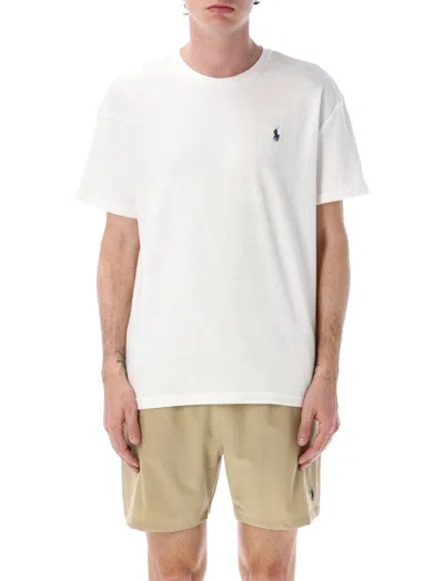 Ralph Lauren White Embroidered-logo T-shirt