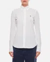 Polo Ralph Lauren White Heidi Skinny Long Sleeve Shirt In White