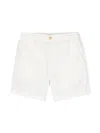 RALPH LAUREN WHITE LINEN AND COTTON BERMUDA SHORTS