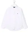 Polo Ralph Lauren Ralph Lauren Kids Logo Embroidered Shirt In White