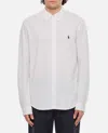 Polo Ralph Lauren Embroidered-logo Cotton Shirt In White